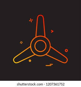 Fan icon design vector