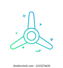 Fan icon design vector