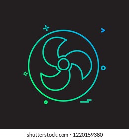 Fan icon design vector