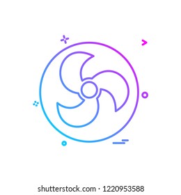 Fan icon design vector