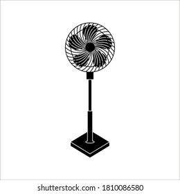 Fan icon. editable simple icon on white background