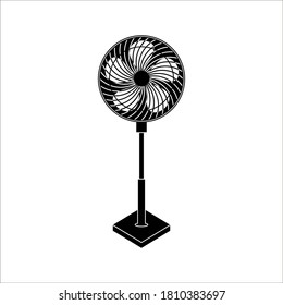 Fan icon. editable simple icon on white background