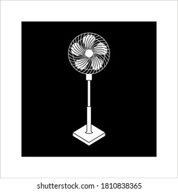 Icono del ventilador. icono simple editable sobre fondo blanco
