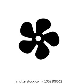 Fan icon. Electric blower fan vector illustration.