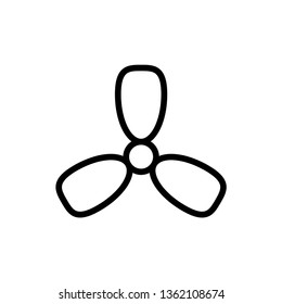 Fan icon. Electric blower fan vector illustration.
