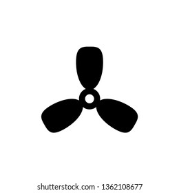 Fan icon. Electric blower fan vector illustration.