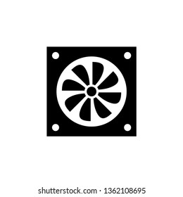 Fan icon. Electric blower fan vector illustration.