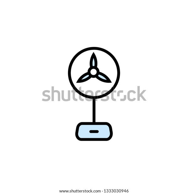 Fan icon- Electric stand Fan vector art,\
This icon use for the web or any\
business