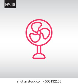 fan icon flat.