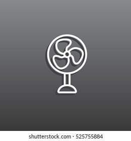  fan icon flat.