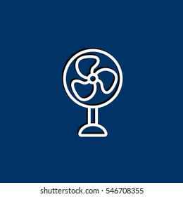  fan icon flat.
