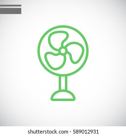  fan icon flat.