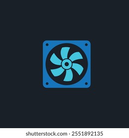 Fan icon flat vector design