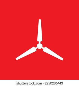 Fan icon, graphics resource template, vector illustration.