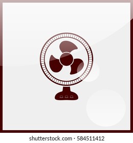Fan icon illustration.