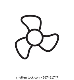 fan icon illustration isolated vector sign symbol