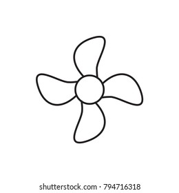 fan icon illustration isolated vector sign symbol