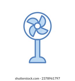 Fan icon isolate white background vector stock illustration