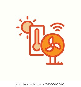fan icon, isolated icon in light background, perfect for website, blog, logo, graphic design, social media, UI, mobile app