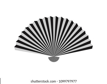 Fan icon. Isolated on white background. Vector illustration.
