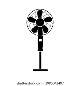 Fan icon. Isolated on white background. Vector illustration.
