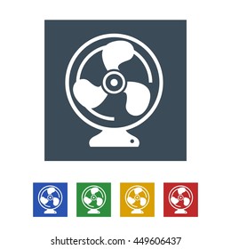 Fan Icon Isolated on White Background.vector illustration icon