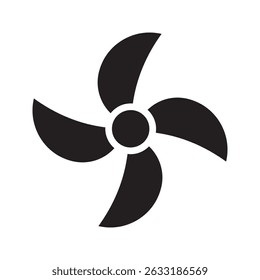Icono de fan aislado ilustración de fondo blanco