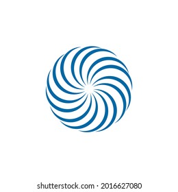 Design des Lüftersymbollogos, Vektorvorlage