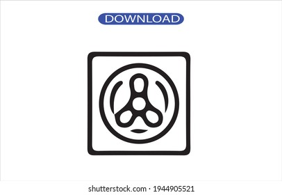 icono de ventilador o logotipo de alta resolución