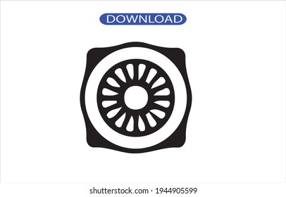 icono de ventilador o logotipo de alta resolución