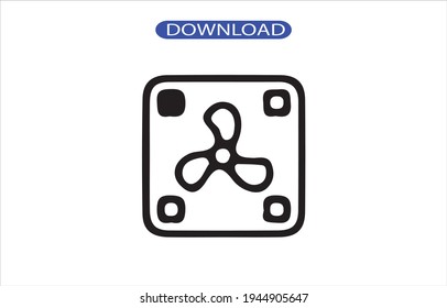 fan icon or logo high resolution