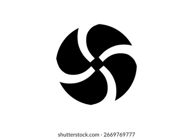 Fan Icon – Minimal, Stylish, and Functional Symbol for Cooling, Tech, Electronics, and UI Applications