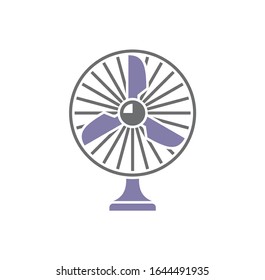 Fan icon on background for graphic and web design. Creative illustration concept symbol for web or mobile app.