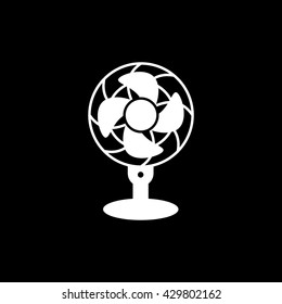 Fan Icon On Black Background