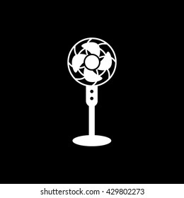 Fan Icon On Black Background