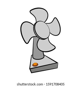 Fan icon on white background. Vector illustration.