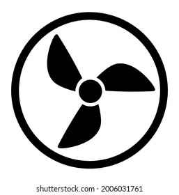 Fan-Symbol auf weißem Hintergrund