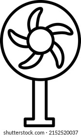 Fan icon on white background