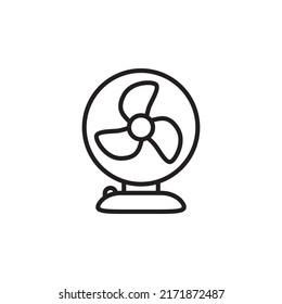 Fan icon on a white background. Vector illustration