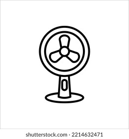 Fan icon on white background. Vector illustration.