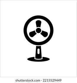 Lüftersymbol auf weißem Hintergrund. Vektorgrafik.