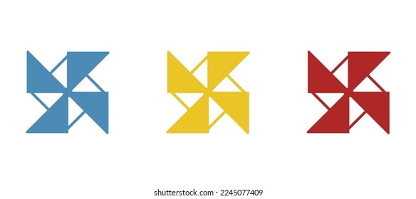 fan icon on white background, vector illustration