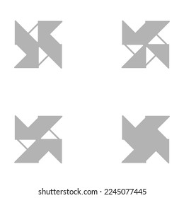 Fan-Symbol auf weißem Hintergrund, Vektorgrafik