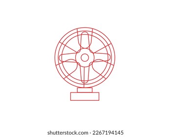 Fan icon on white background. Vector illustration. Fan vector icon. Illustration isolated for graphic and web design.
