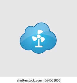 fan icon, on white background