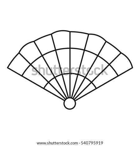 Fan icon. Outline illustration of fan vector icon for web
