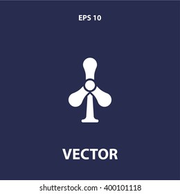 fan icon. propeller vector eps10 icon
