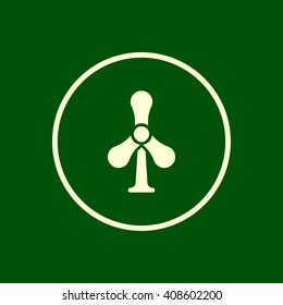 fan icon. propeller vector eps10 icon
