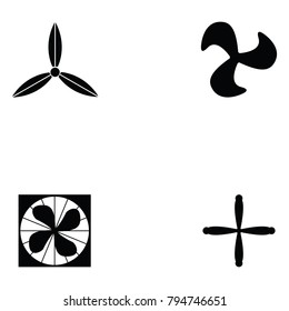 fan icon set