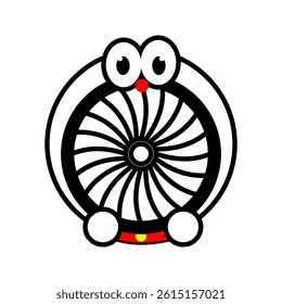 Fan icon set. Ventilator, propeller, cooler, conditioner - stock vector. vector illustration, pictogram isolated on white background. color editable